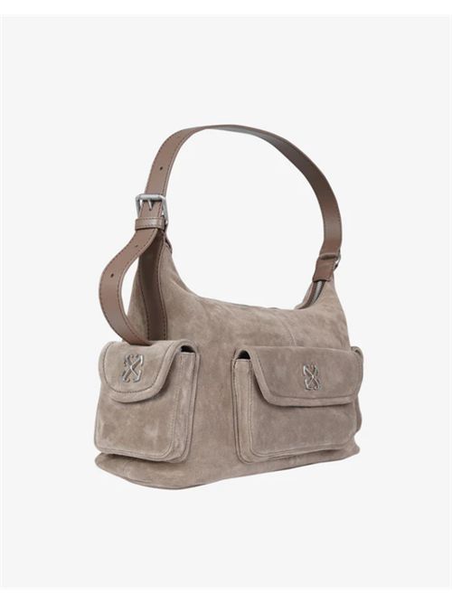 DUMBO.B SHOULDER BAG SUEDE OFF-WHITE | OWNN18OS26LEA00160006000 BROWN